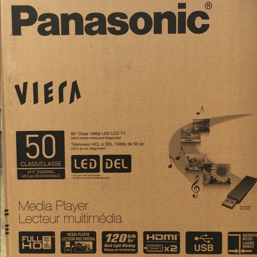 panasonic viera 50 inch plasma tvBRAND NEW IN BOX